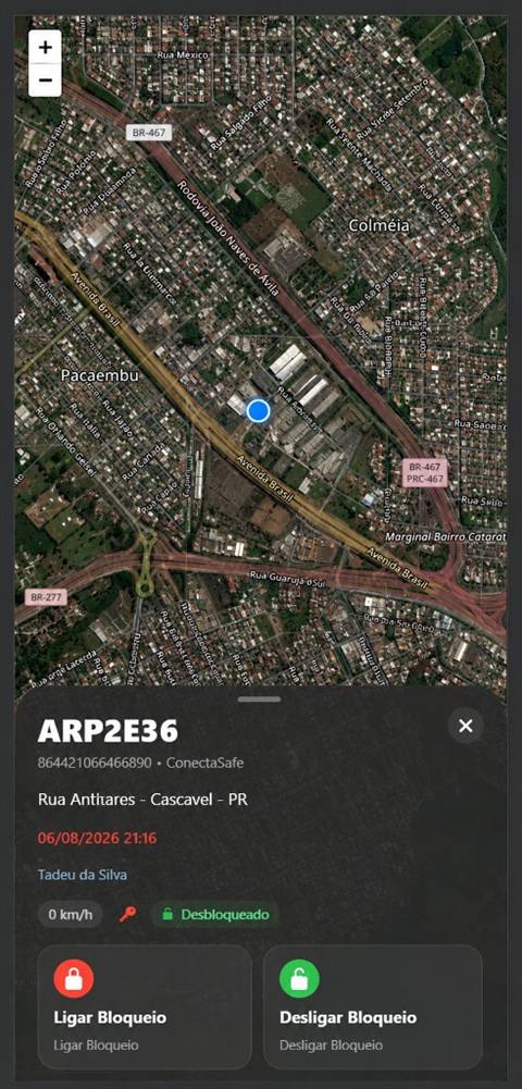 App Conecta Pro — rastreamento em tempo real